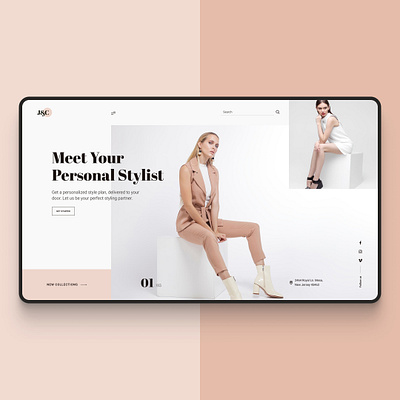 Personal Stylist website concept art