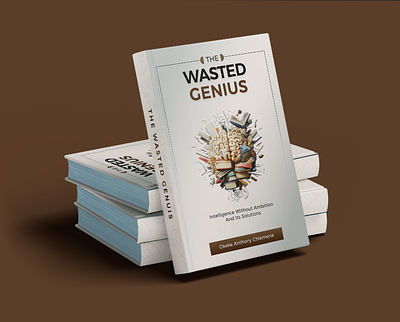 Book Cover Design - The Wasted Genius behance bookcoverdesign bookillustration brandingdesign coverdesign creativedesign creativetypography dailydesign designcommunity designinspiration designtrends digitalart dribbble editorialdesign graphicdesign illustrationdesign minimaldesign printdesign typographylovers visualidentity