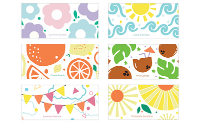 Summer Candle Labels // JOANN Stores illustration package design vector