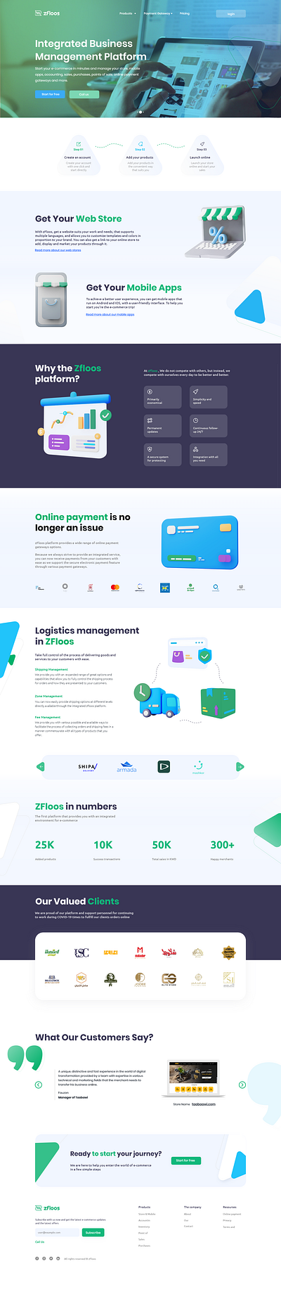 Zfloos platform app branding design ui uiux ux webapp website