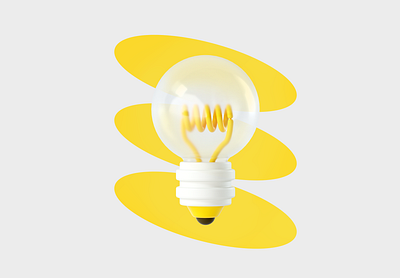 Bulb 3d 3d illustrations c4d cad ui