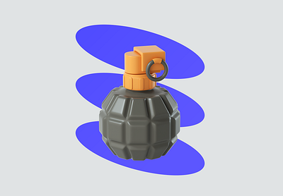 Grenade 3d 3d illustrations c4d cinema 4d illustrate