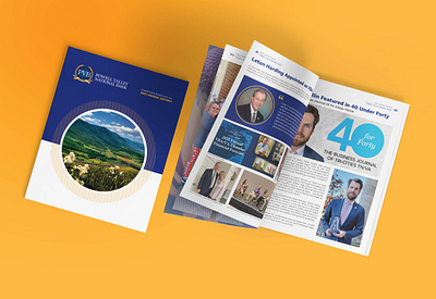 2021 Annual Report for Powell Valley National Bank design graphic design printing typography vector