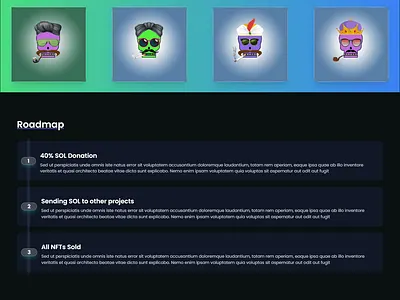 Solana Minting DAPP block chain crypto minting nft ui website