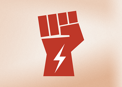 Union fist icon lightning union vector workinprogress