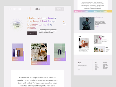 Beauty website beauty branding business creative design ecommerce graphic design illustration minimal product ui ux website