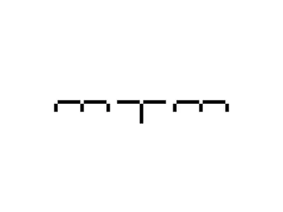 MTM branding design disconnect fashion interlock letter line logo m mark simple special t typeface