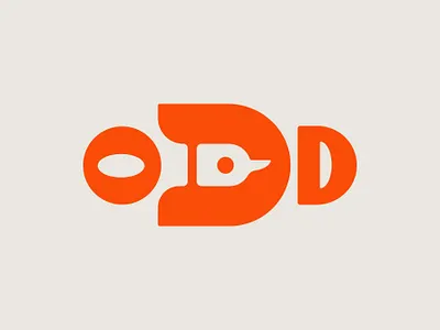 Odd Duck Logo bird branding bird logo branding duck duck identity duck logo identity letter d letterforms logo typography