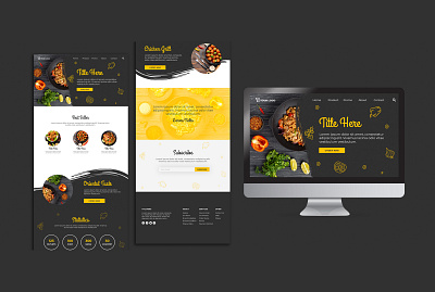Restaurant Web Design landing page design ui ui ux design web design