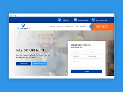 Tax Guard Website Design and Development accountant website branding business website design graphic design logo tax website web design web development wordpress