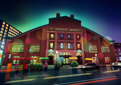 St. Lawrence Market graphic design illustration st. lawrence market