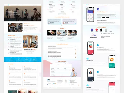 ZeniaMobile - Agency Website Design branding dribbble figma graphic design home page landing page ui ui design userinterface ux design web app website website design
