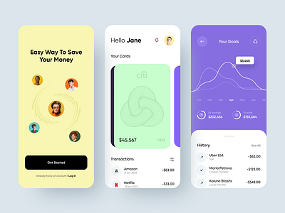 Finance App android app app banking banking app finance finance app ios app mobile app mobile app design mobile app screen mobile apps online banking ui design ux ui design