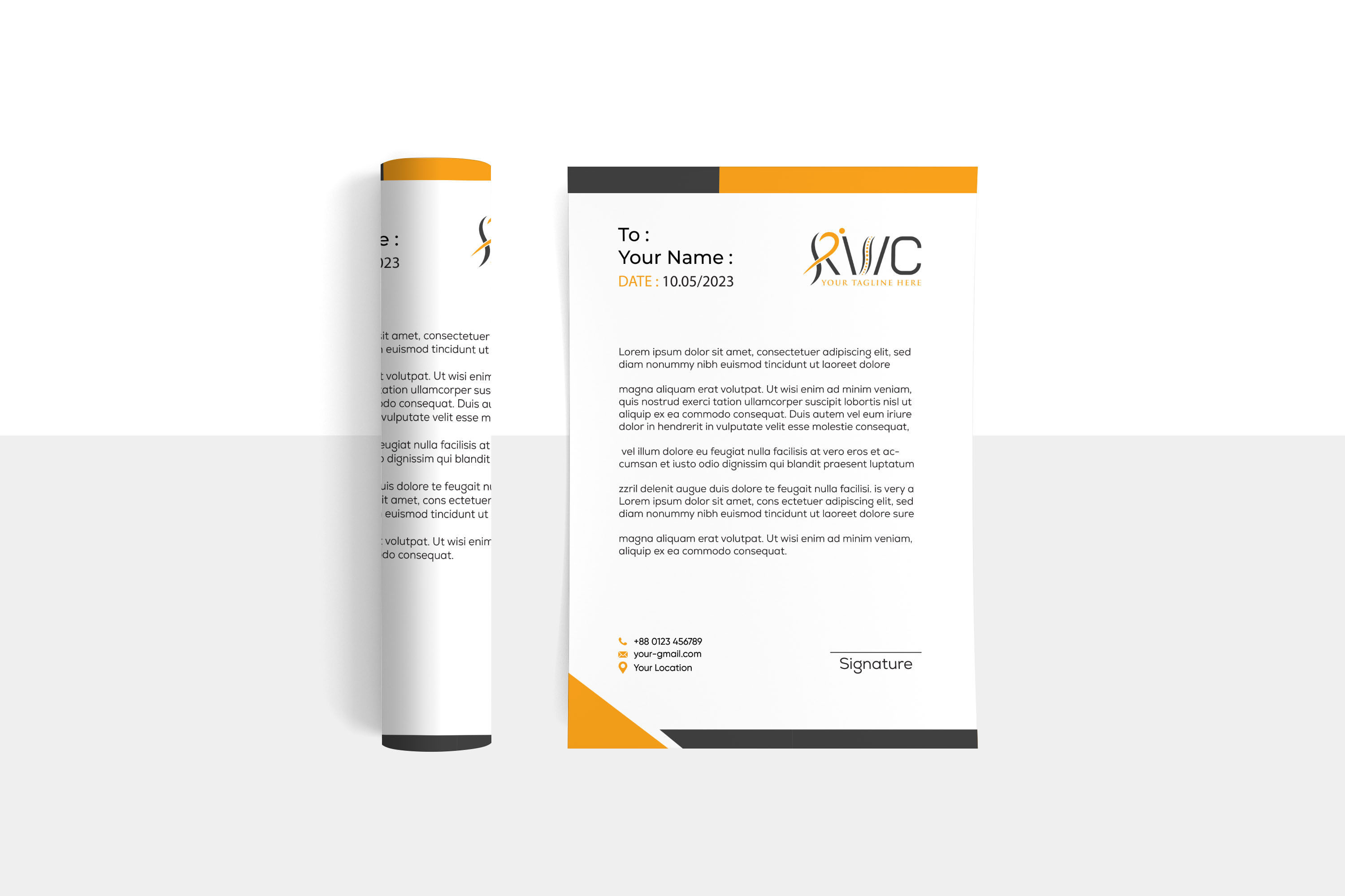 Letterhead design branding brochure design flyer design graphic design letterhead letterhead design template