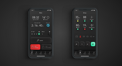 Car App Neumorphism Concept app black car dark mode neumorphism ui