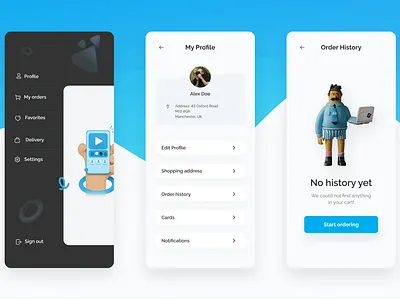 Utils & Menu Mobile App | ImmersiveVisions design figma kawaiization menu minimal mobile modern productdesign prototype simple ui ui design utils ux ux design wireframe