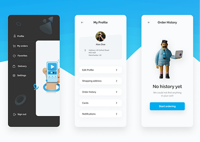 Utils & Menu Mobile App | ImmersiveVisions design figma kawaiization menu minimal mobile modern productdesign prototype simple ui ui design utils ux ux design wireframe