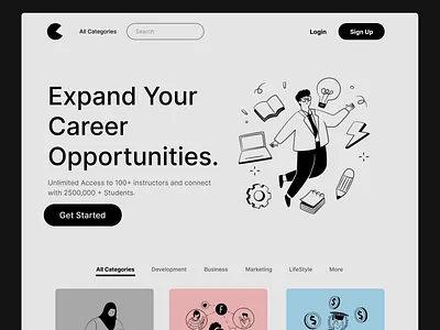 Website : Landing Page branding clean daily ui design home illustration landing landing page minimal product design site typography ui ui design ui ux vector web web design website website design