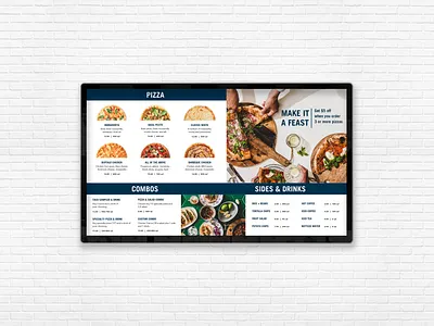 Plate Brand Indoor Digital Menu Board branding food graphic design healthy menu qsr restaurant ui vector visual design