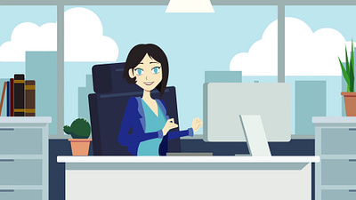 Explainer video for coworking company animation character design design explainer video graphic design illustration motion graphics