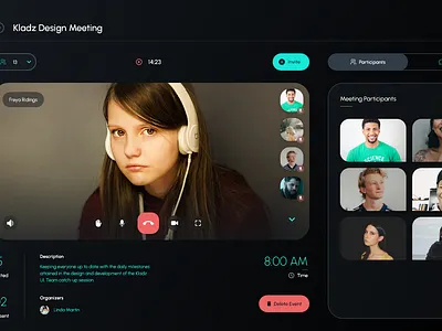 Jambo Meet app design meet ui ux web