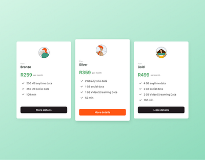 Price Plan animation figma ui