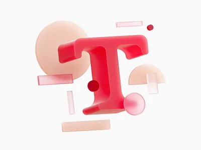 Typeface 3d abstract branding cinema4d design dimension geometric geometry glass graphic grey illustration material module pattern pink plastic typeface vector white