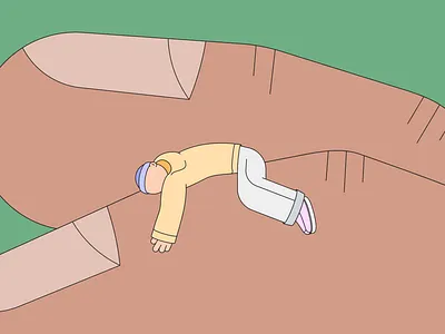 Small person 2d avatar character design digital illustration kapustin person personal project vector