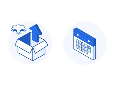 Isometric Illustrations icons illustration