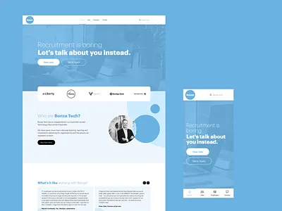 Recruitment Website Design branding design typography ux
