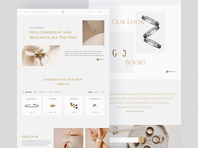 Fireflies Jewelery Web company profile design e commerce homepage jewel jewelery landingpage store ui ui ux uidesign ux website