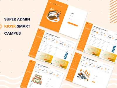 Super Admin KIOSK Smart Campus admindashboard ui webdesign