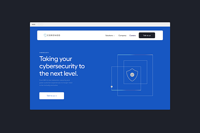 Corenod — Homepage abstract branding design identity ui ux