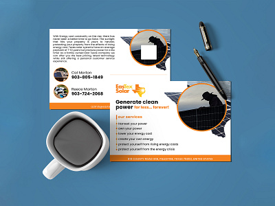 Eastex Solar Business Card Design | Social Media Design advertisement awesome business card business card design business card template business cards card design classy design facebook illustration instagram latest logo minimal modern post social media ads trending