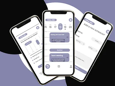 Scheduler : Schedule Your Life appdesign branding graphic design ui vector