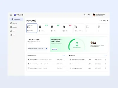 Employee Experience Platform ` appdesign desktopux employeedashboard employeeexperience enterprisesoftware internalcommunication officepresence productivity saas scheduling ui userinterface uxdesign workmanagement workplaceapp workplaceefficiency workplaceoccupancy