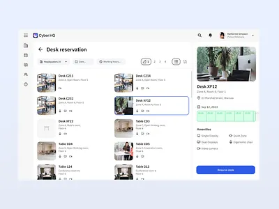 Employee Experience Platform booking date picker desk desktop app occupancy reservation reservationsystem saas work management workplace