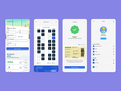 Travel Mobile App UI Design app design graphic design illustration ui ux