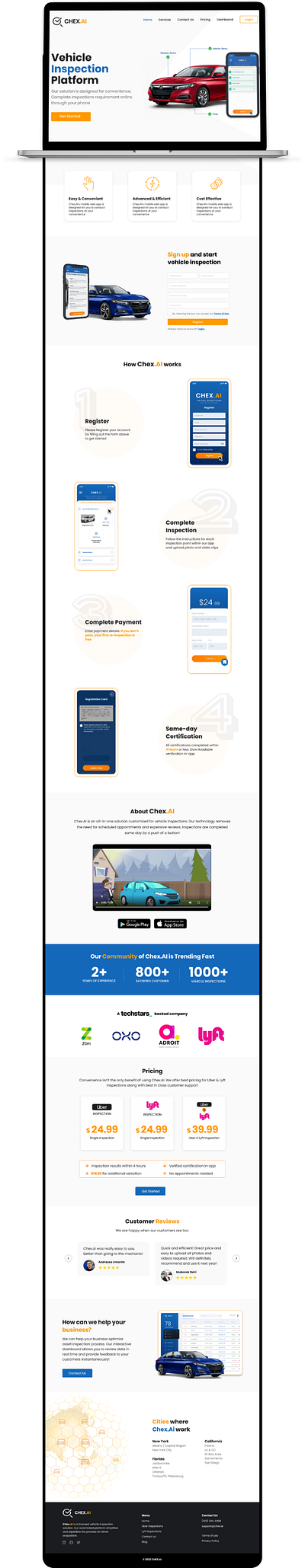 Car Inspection Website design adobe xd car inspection figma inspection ui website design website uiux design