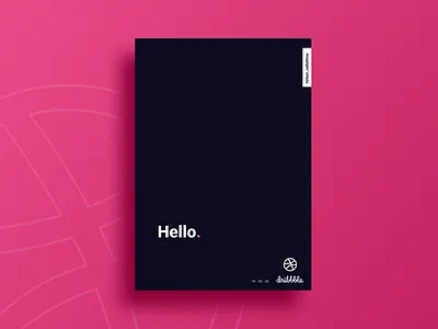Hello dribbble design dribbble graphic design hello hello dribbble hi typo typography ui