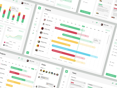 Current projects of time manager Work Time admin admin interface admin theme analytics branding calendar dashboard dashbroad data design graphic design graphs mangement project management sidebar stats task ui ux web