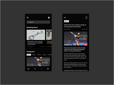 News App Concept app branding concept dailyui design free graphic design new news ui ux