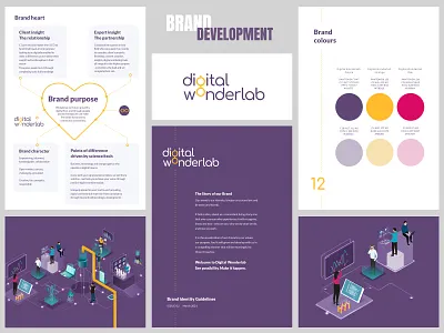 Brand Development Project branding illustration logo