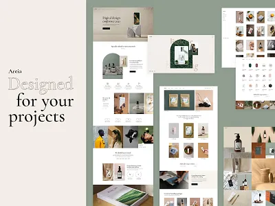 Areia - Portfolio and Agency Theme animation art artist branding design graphic illustration logo modern portfolio typography ui ux web website