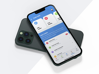 Azures Mobile for Task Management Apps | Mobile Kit & PWA android app check checkbox design ios iphone list design management management app mobile sidebar task task management tasks to do to do app to do app design to do list ui