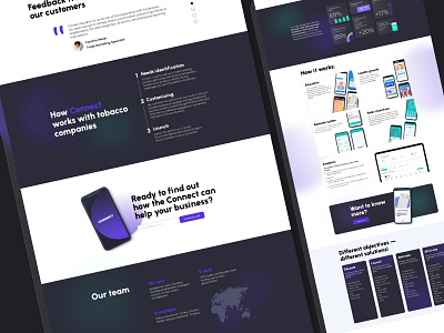 Landing page loyalty platform design ui web