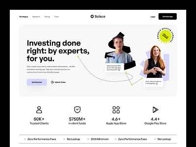 Investment-Web Exploration. agency animation brand identity branding creative work fin tech finance finance landing page fintech graphic design invest investment investment website landing page motion graphics saas saas homepage saas landing page saas platform saas website