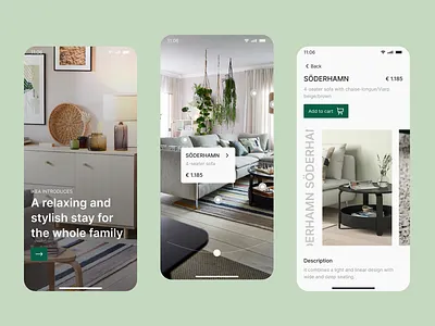 Design inspired by IKEA app ikea ui
