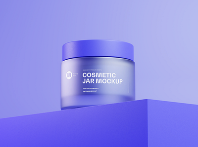 Frosted Cosmetic Jar Mockup cosmetic jar mockup cosmetics mockup free jar mockup free mockup frosted jar mockup jar mockup mockups mokcupman packaging mockup
