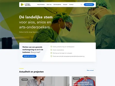 De Jonge Specialist - Search animation bezier corporate website landing navbar navigation search transition